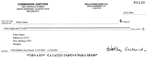 A legels� internetes jutal�kom a Comission Junction programban: 48$